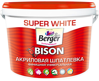 Bison финишная акриловая шпатлевка